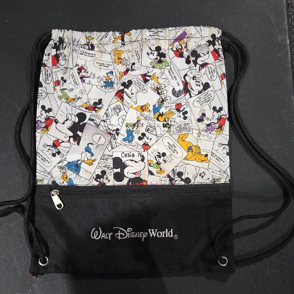 Disney Mickey Mouse Comic Strip Drawstring Bag